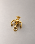 Polished Gold Pendant Charm
