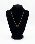 Open Heart Pendant Necklace