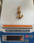 Gold Anchor Pendant