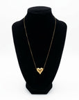 Puffed Heart Necklace